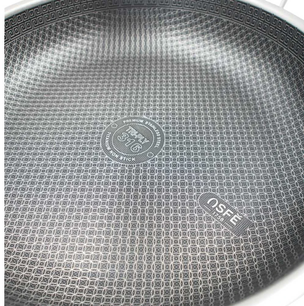 Nerūdijančio plieno keptuvė OSFE 316, 28 cm