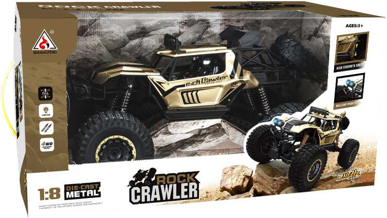 Gotel Nuotoliniu būdu valdomas „Rock Crawler“ visureigis 1:8
