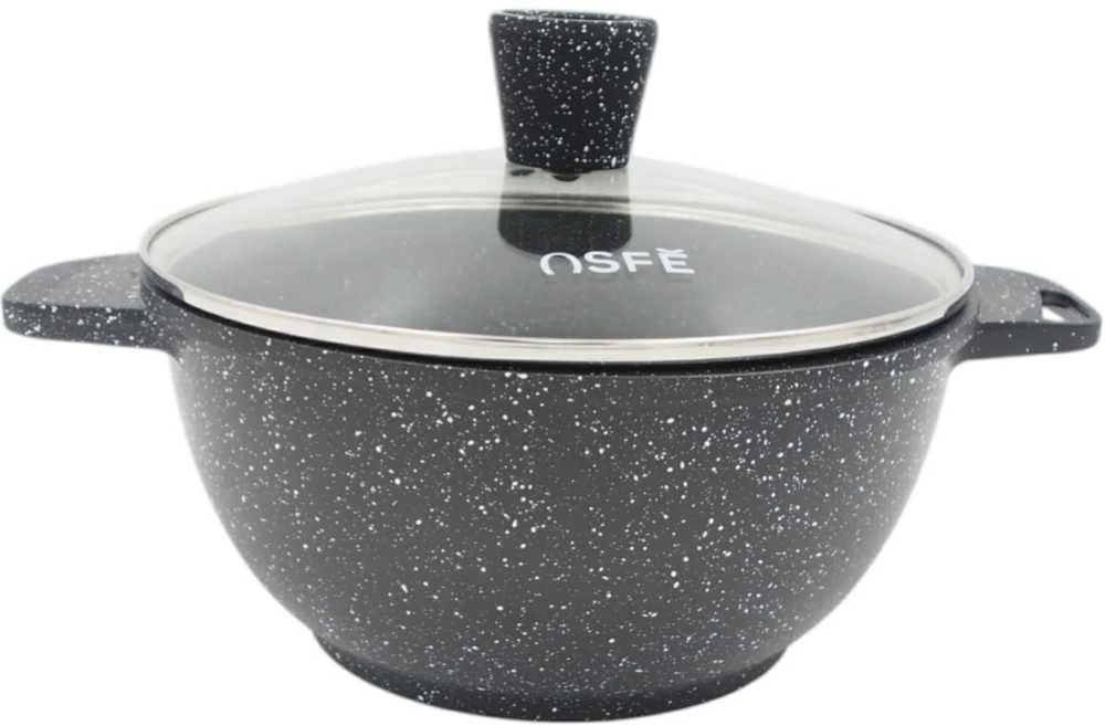 OSFE 21 dalių granito virtuvės indų rinkinys su virduliu