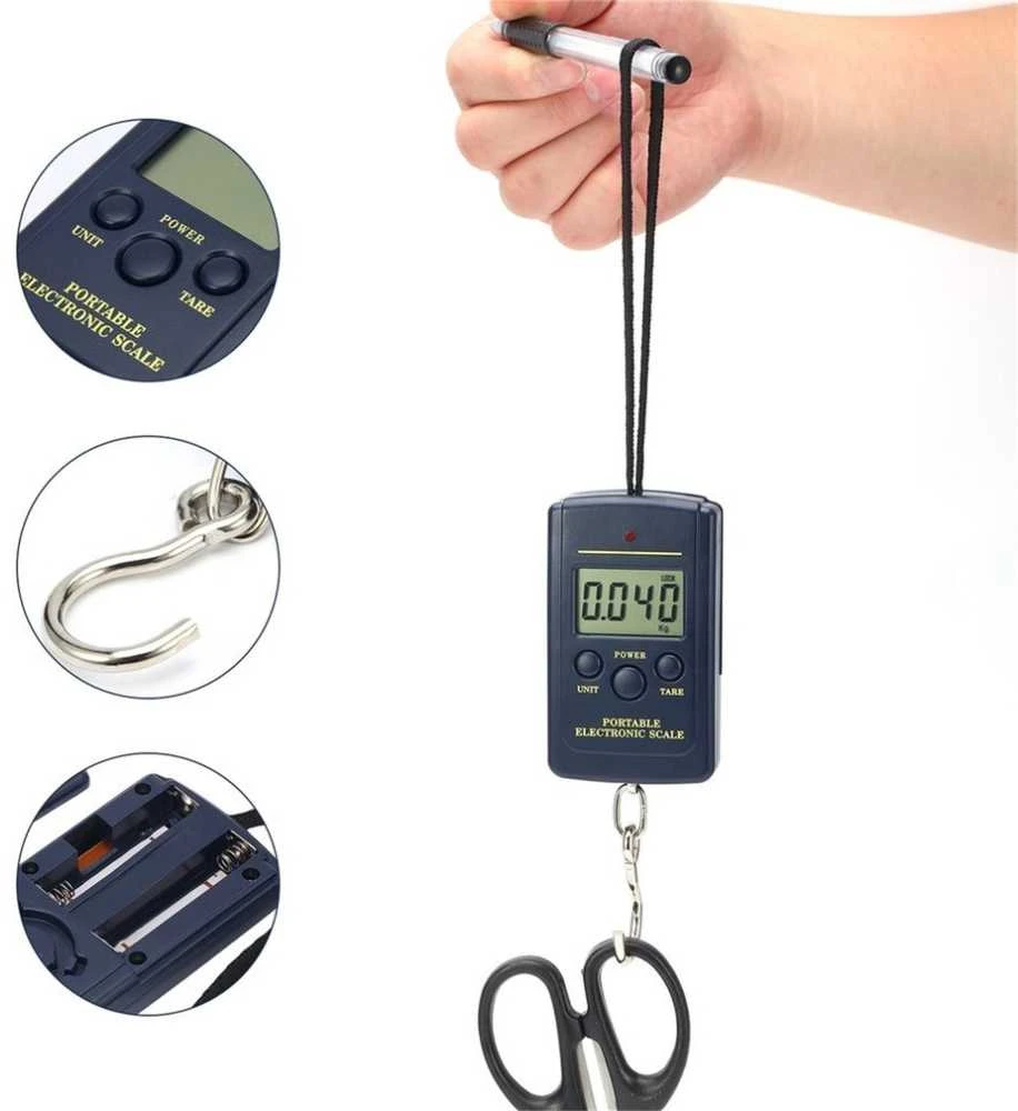 Virtuvinės svarstyklės Pakabinamos Elektroninės Svarstyklės (40kg/10g)