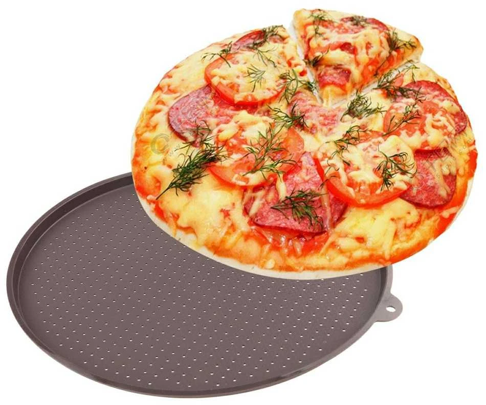 Perforuota kepimo forma picai – Ø34,5 × 1,5 cm