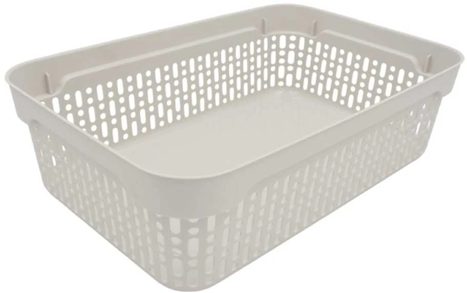 Grandininis pjūklas Plastikinė dėžė su dangčiu 40×30×13 cm BALTA