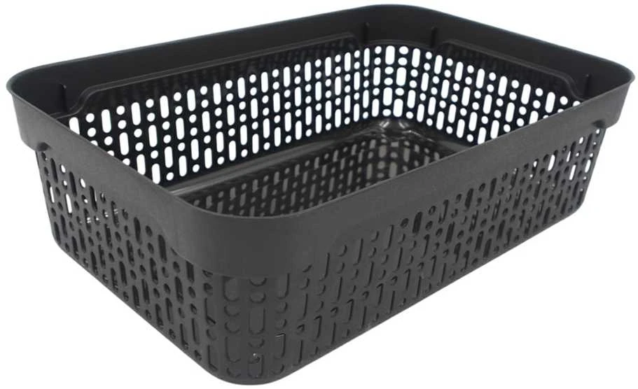 Grandininis pjūklas Plastikinė dėžė su dangčiu 40×30×13 cm JUODA