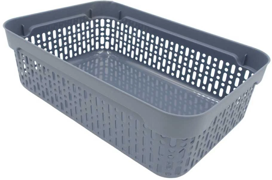 Grandininis pjūklas Plastikinė dėžė su dangčiu 40×30×13 cm PILKA