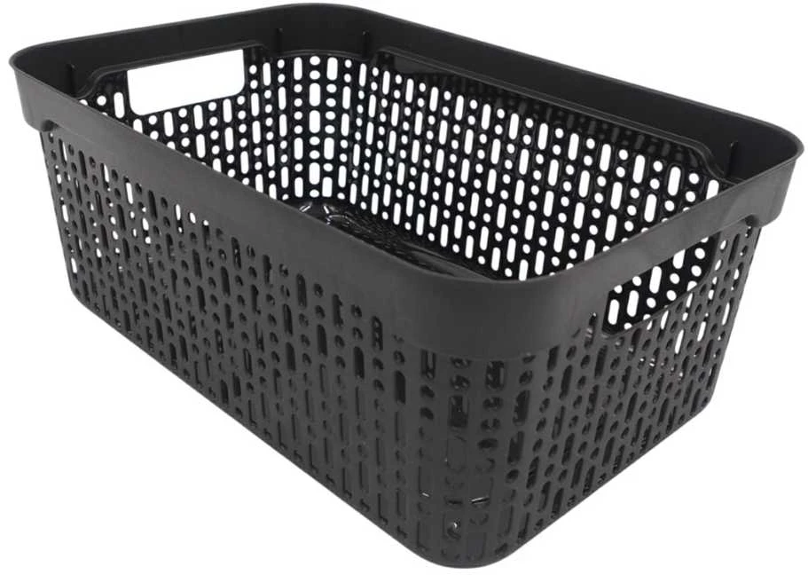 Grandininis pjūklas Plastikinė dėžutė su dangčiu, 30×20×13 cm JUODA
