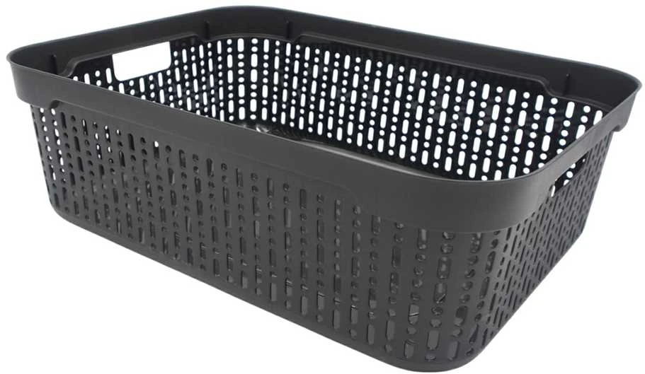 Grandininis pjūklas Plastikinė dėžutė su dangčiu, 30×20×9 cm JUODA