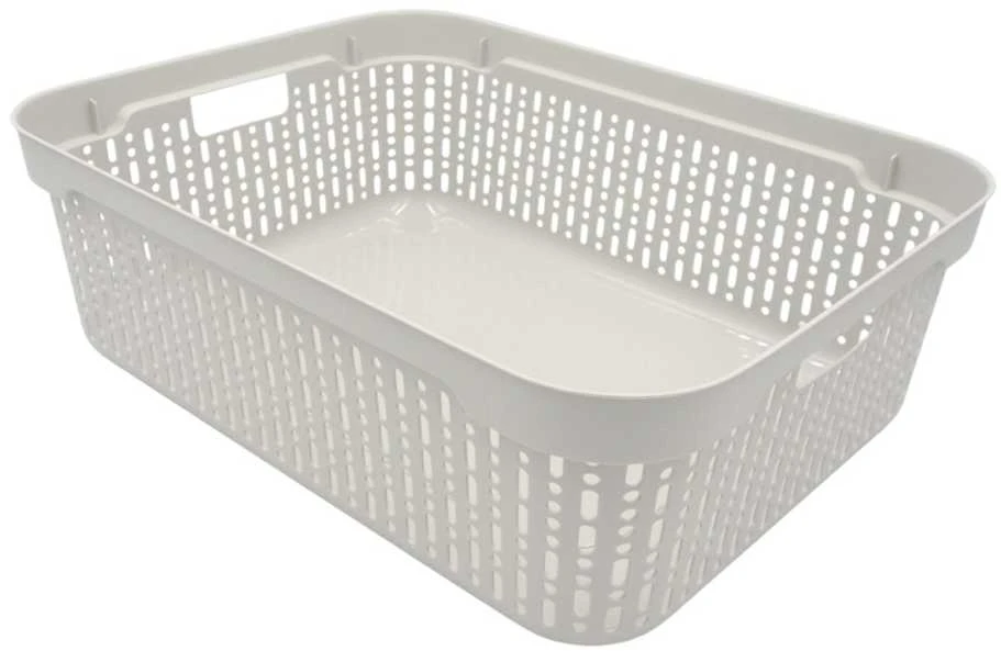 Grandininis pjūklas Plastikinė dėžutė su dangčiu, 30×20×9 cm BALTA