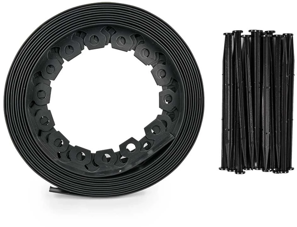 Plastikinis vejos apvadas - bortelis 10m +20 vinių