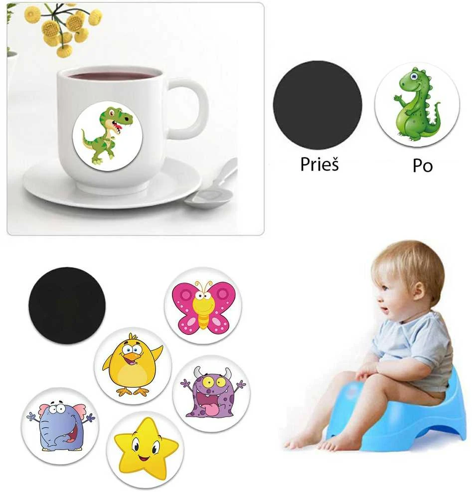 Puoduko treniruočių lipdukai, 5 vnt.