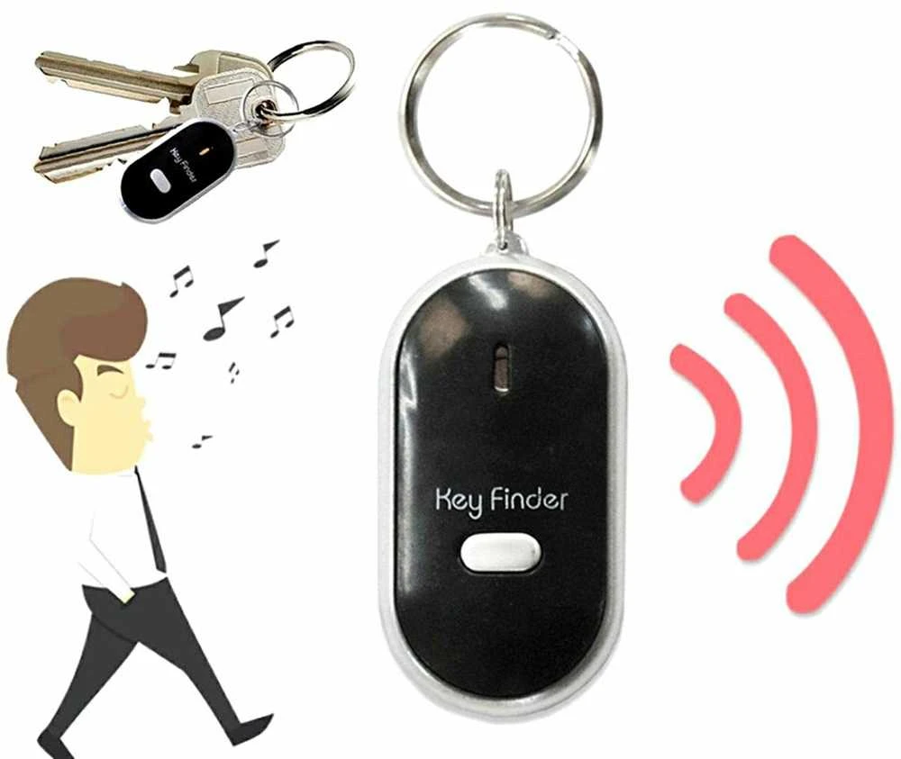 Ag411A Raktų pakabukas Keyfinder juodas
