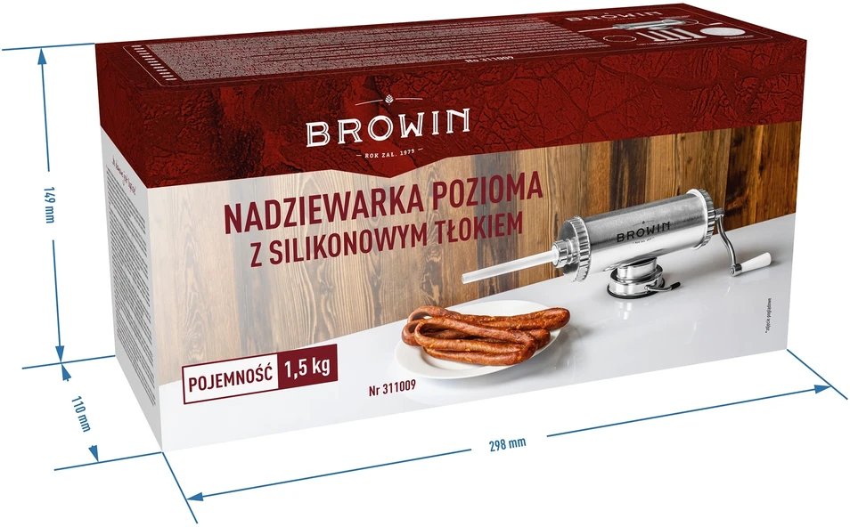 Browin Rankinis horizontalus dešrų kimštuvas 1,5kg