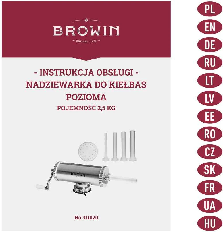 Rankinis horizontalus dešrų kimštuvas 2,5kg