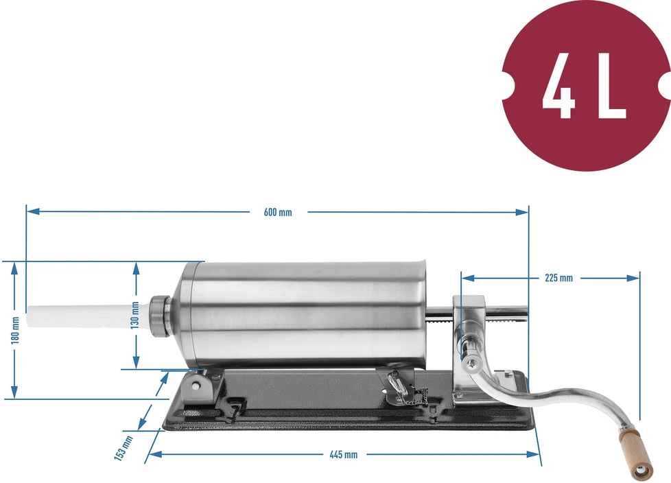 Rankinis horizontalus kimštuvas 4kg