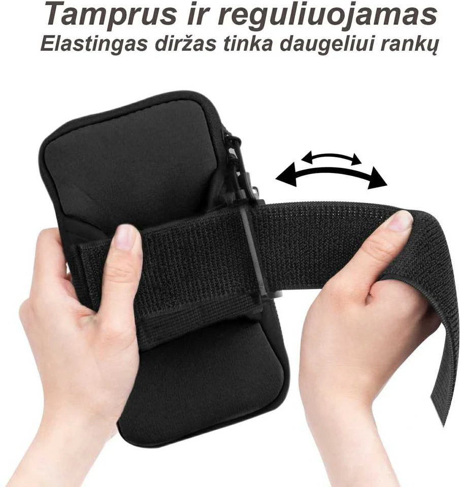 Rankos piniginė - telefono dėklas sportui - Rožinė