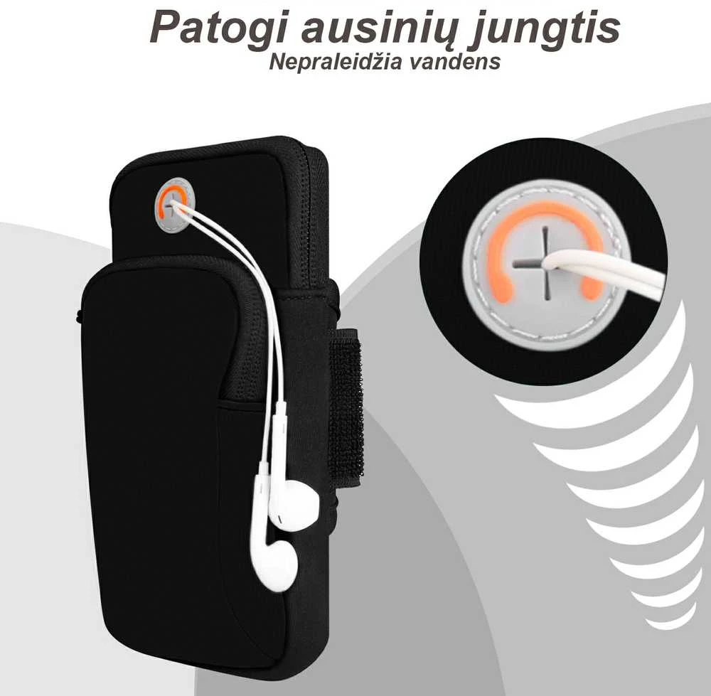 Rankos piniginė - telefono dėklas sportui - Rožinė