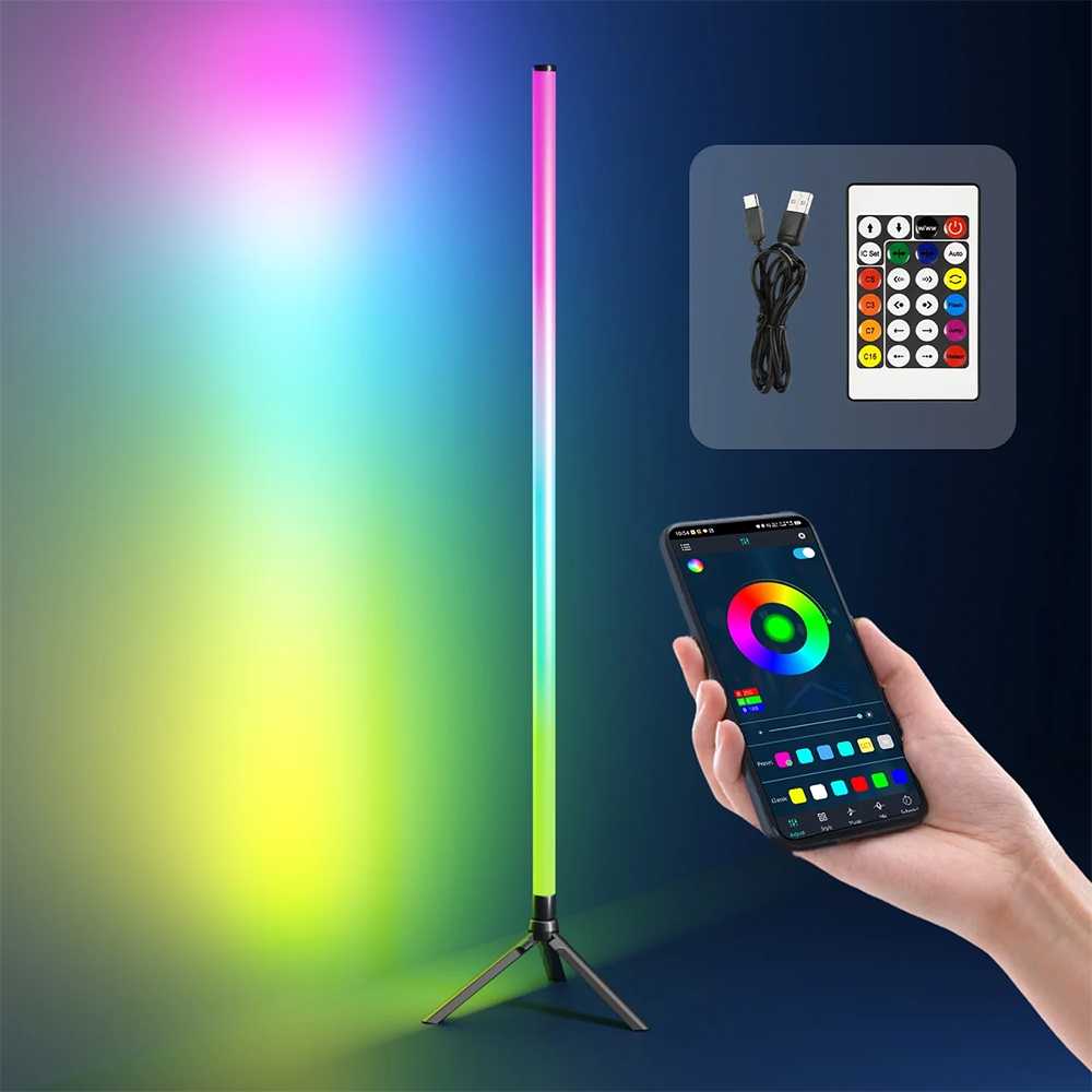 RGB Grindų Lempa 120 cm