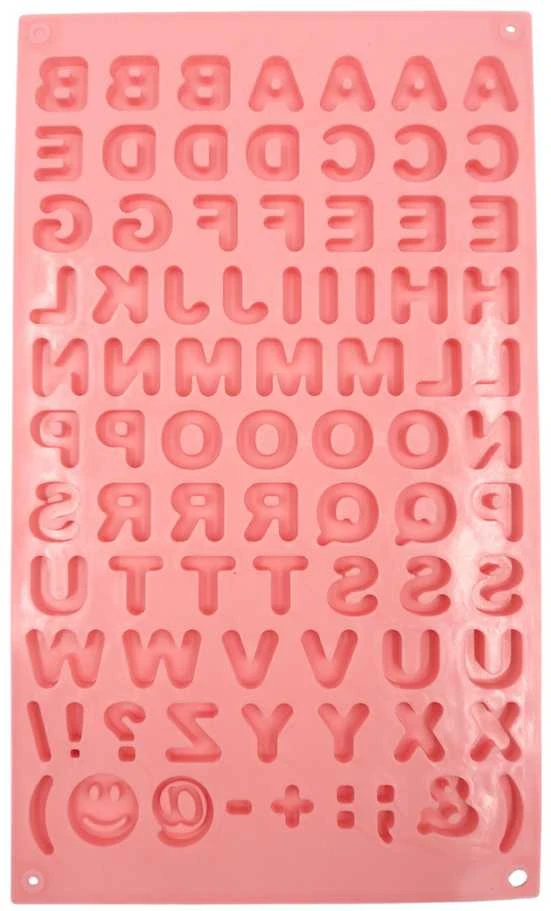 Silikoninė forma raidėms – 29,5 × 17 × 0,6 cm