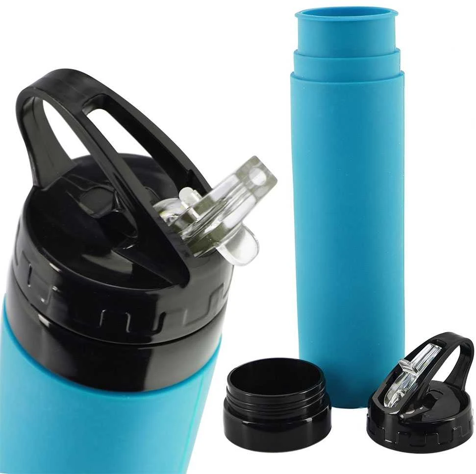 Silikoninė gertuvė 600ml. - Juoda