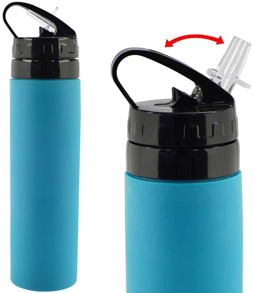 Silikoninė gertuvė 600ml. - Mėlyna
