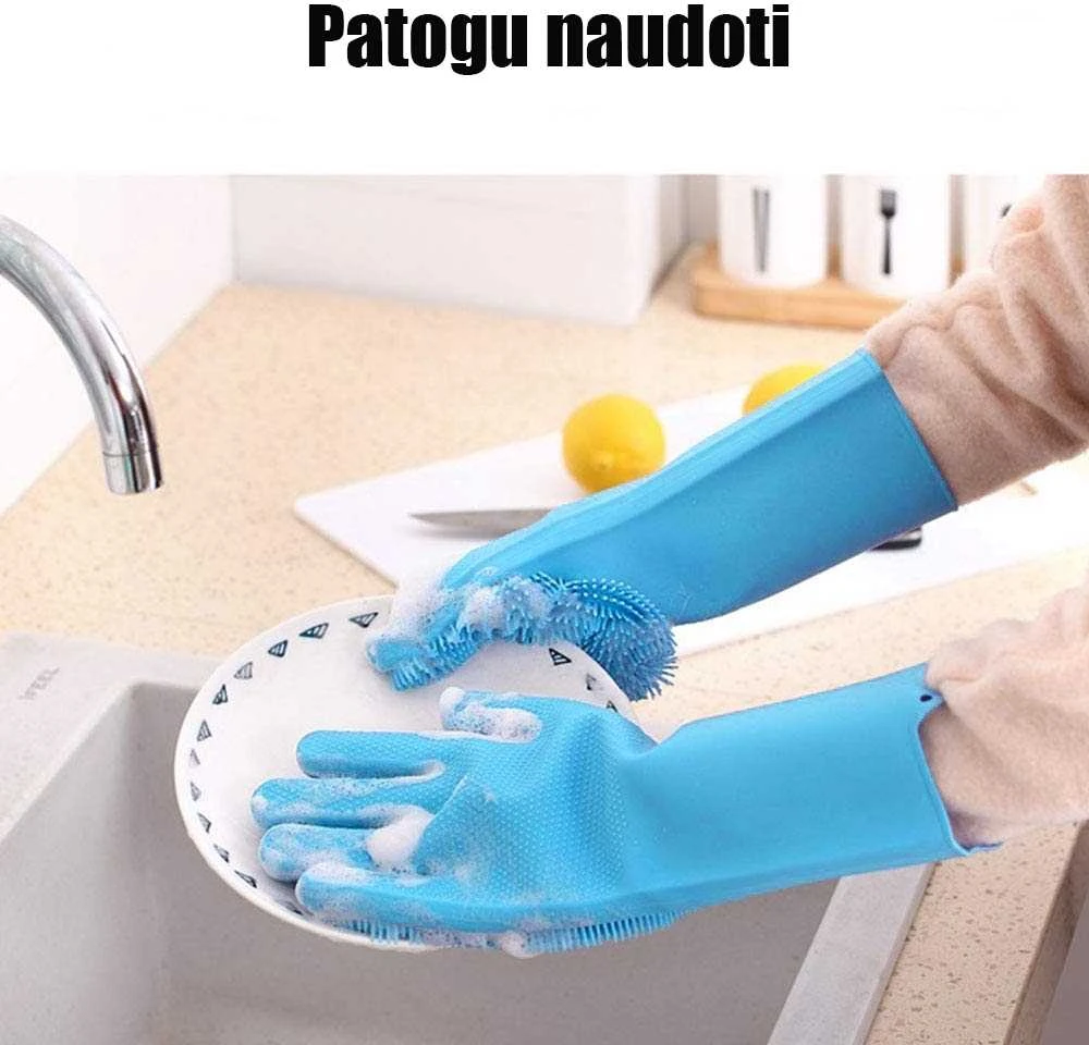 SILIKONINĖs PLOVIMO/VALYMO PIRŠTINĖS