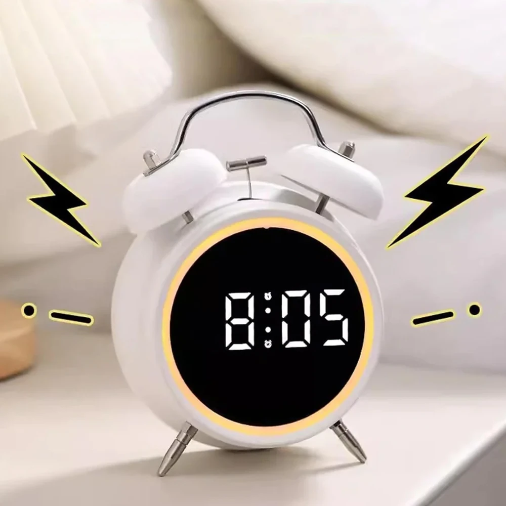 Skaitmeninis laikrodis su LED ekranu (klasikinis dizainas)