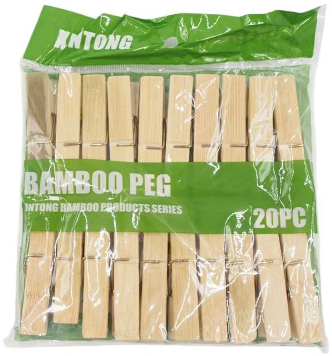 Skalbinių segtukai "Bamboo"