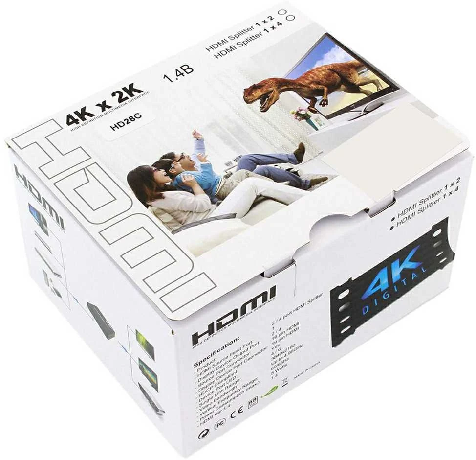 ATL Skirstytuvas SPLITTER HDMI 1x2 4K