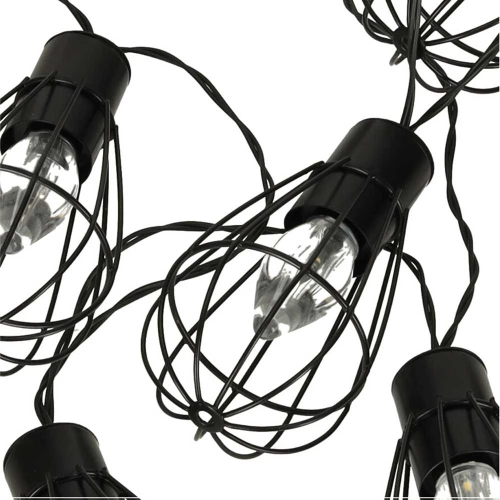 Ikonka Sodo žibintai saulės lempučių girlianda palėpėje 10LED