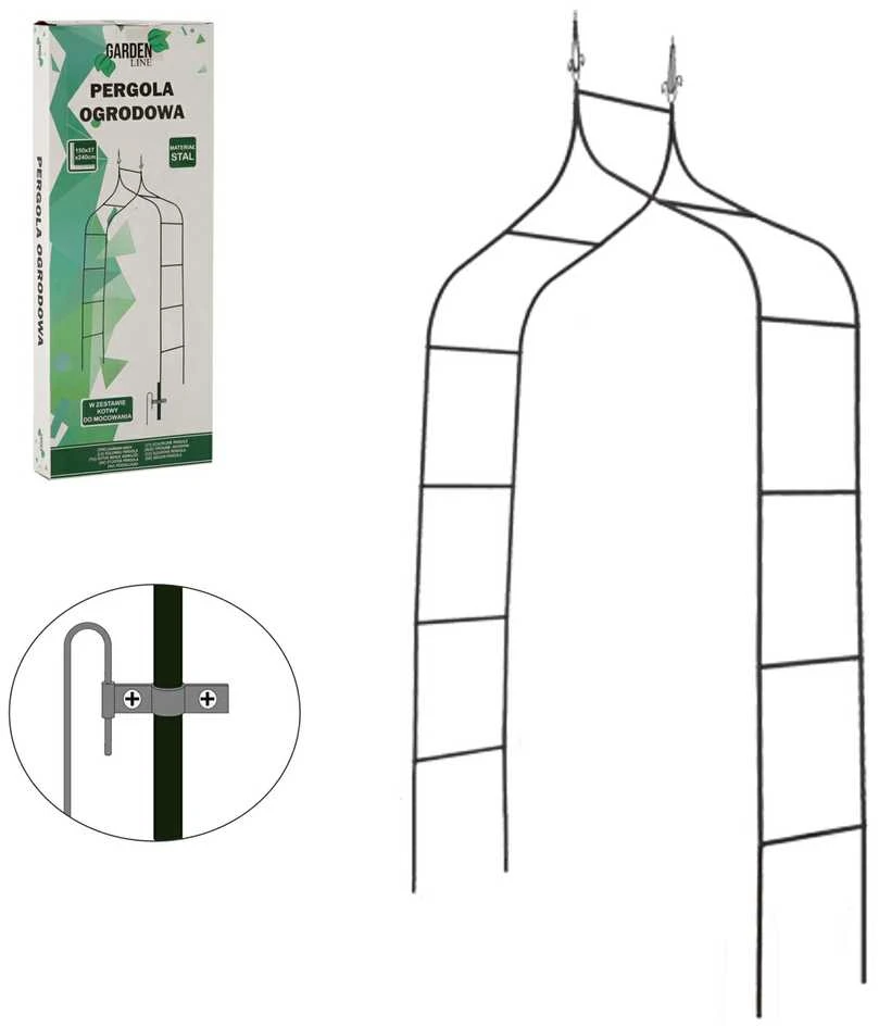 Sodo arka metalinė 150x240 cm