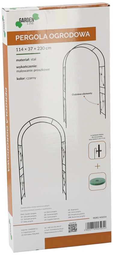 Sodo pergola su dekoracijomis 114 × 37 × 230 cm