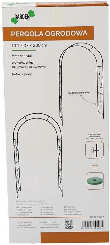 Sodo pergola su dekoracijomis 114 × 37 × 230 cm