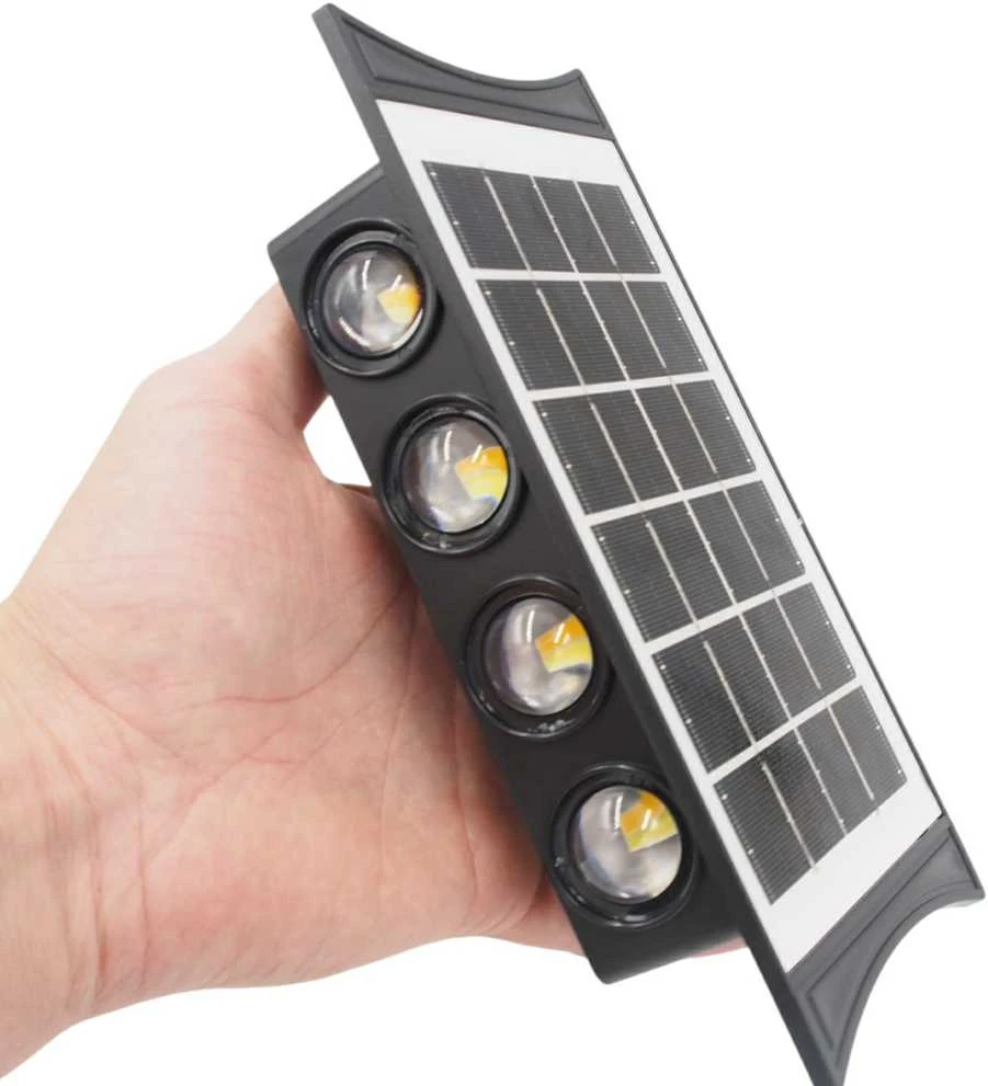 Šoninis LED šviestuvas su saulės panele