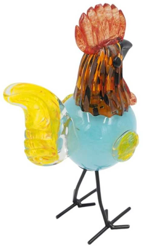 Stiklinė dekoracija „Gaidys“ – 12×8.5×23 cm