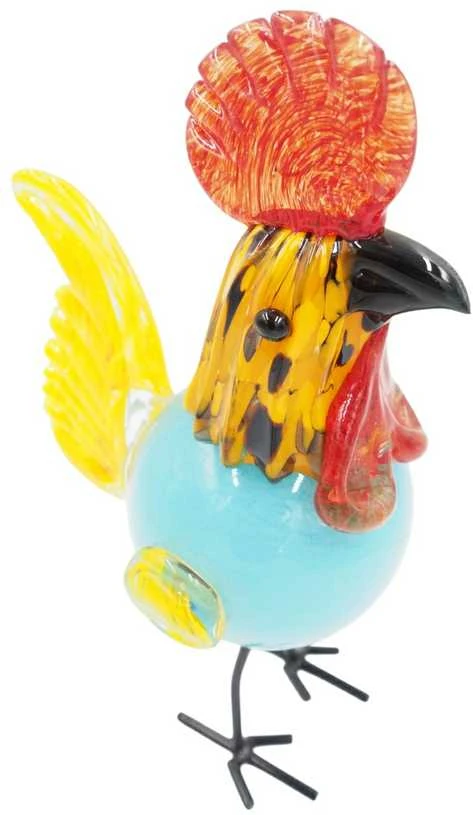 Stiklinė dekoracija „Gaidys“ – 14×10.5×28 cm