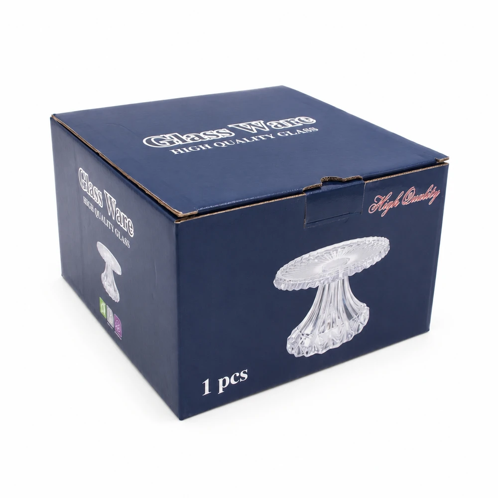 Stiklinė lėkštė ant kojelės