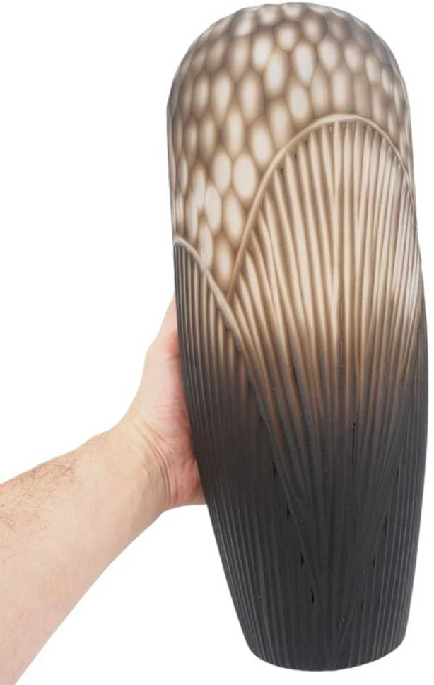 Stiklinė vaza „Forma Lumo“, 15 × 15 × 43 cm