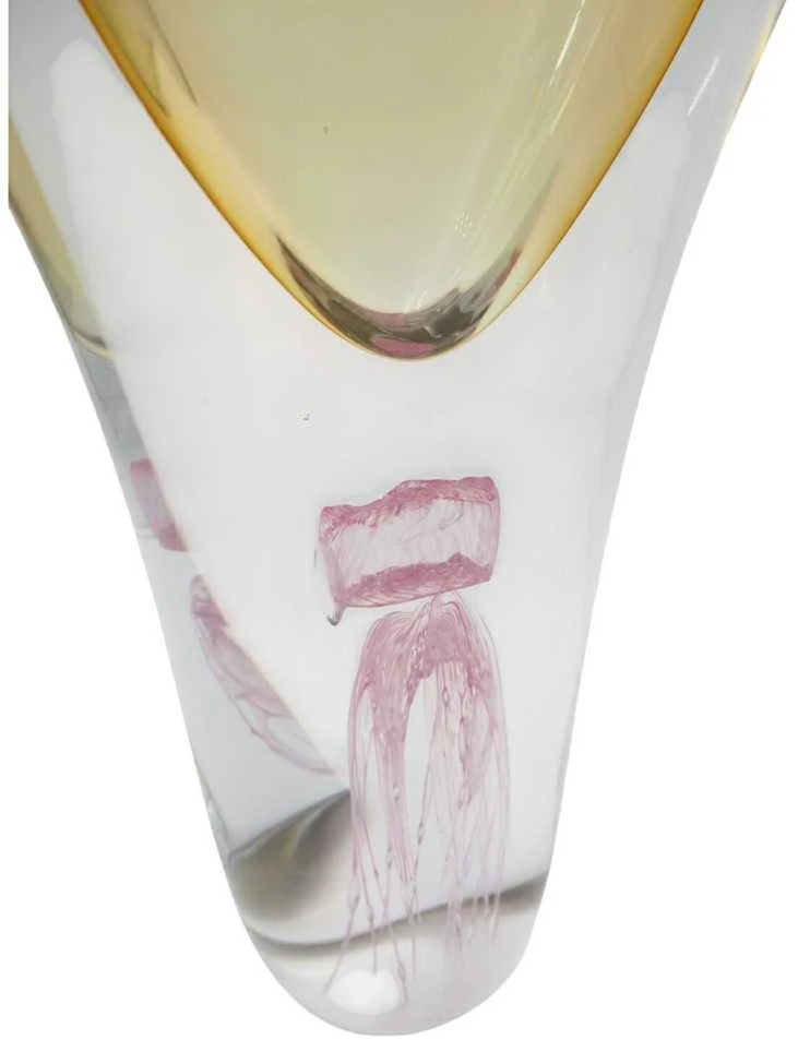Stiklo skulptūra-vaza 18×8.5×31 cm