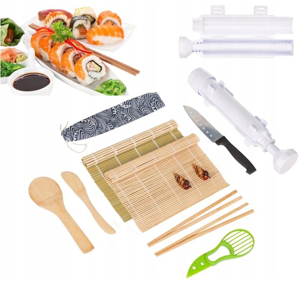 Sushi gaminimo rinkinys – pilnas komplektas naminiams suktinukams
