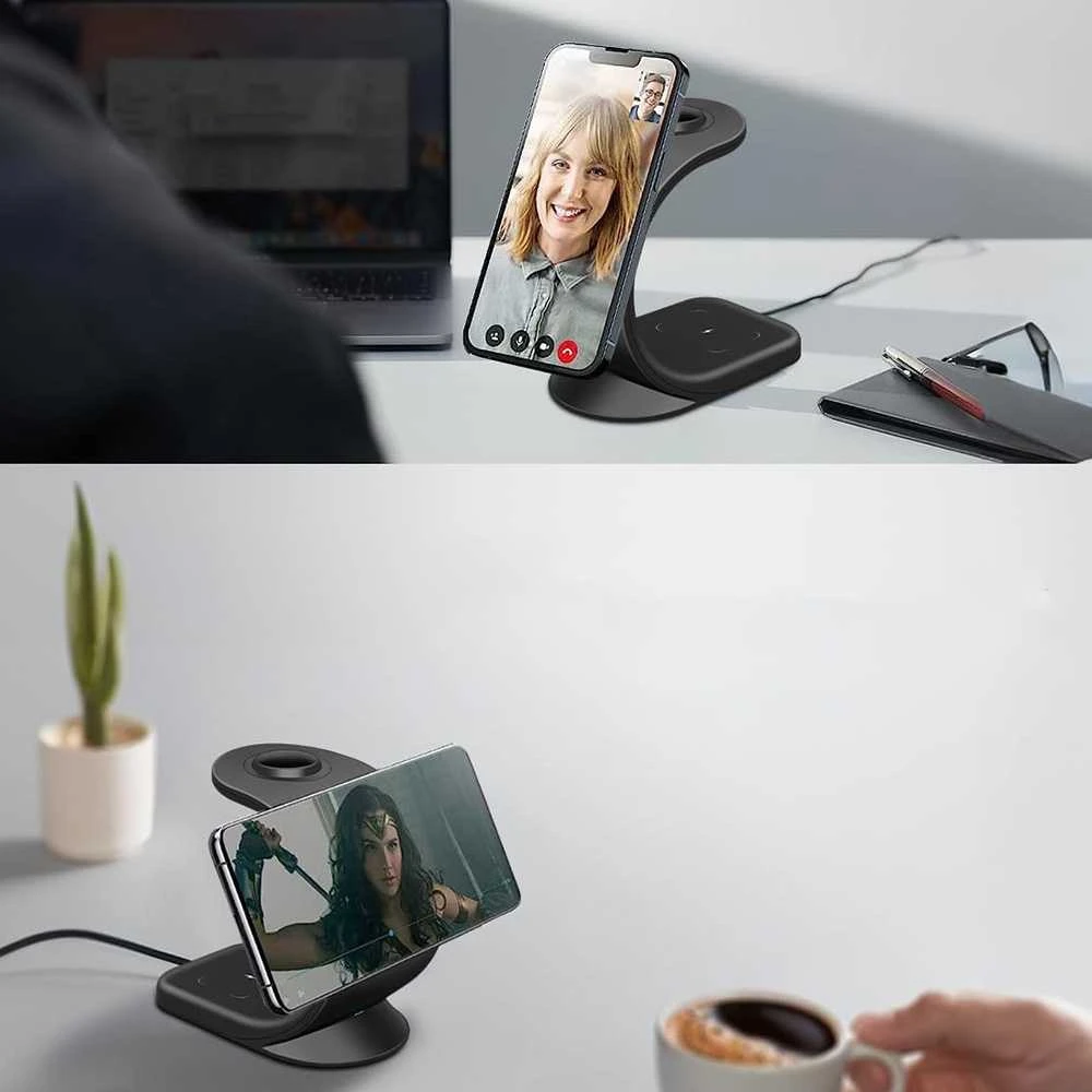 Telefono ir laikrodžio belaidis įkroviklis