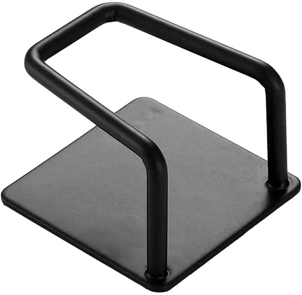 Aptel Sieninė kabykla su lipniu tvirtinimu 5x5 cm, juodas