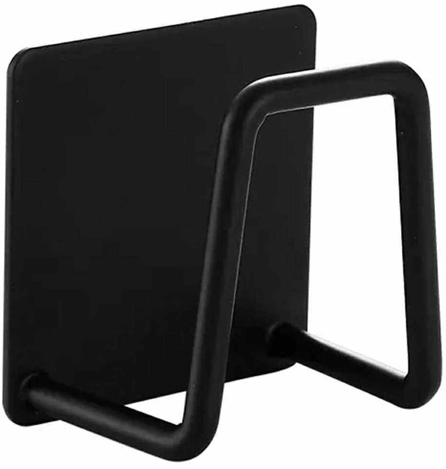 Aptel Sieninė kabykla su lipniu tvirtinimu 5x5 cm, juodas