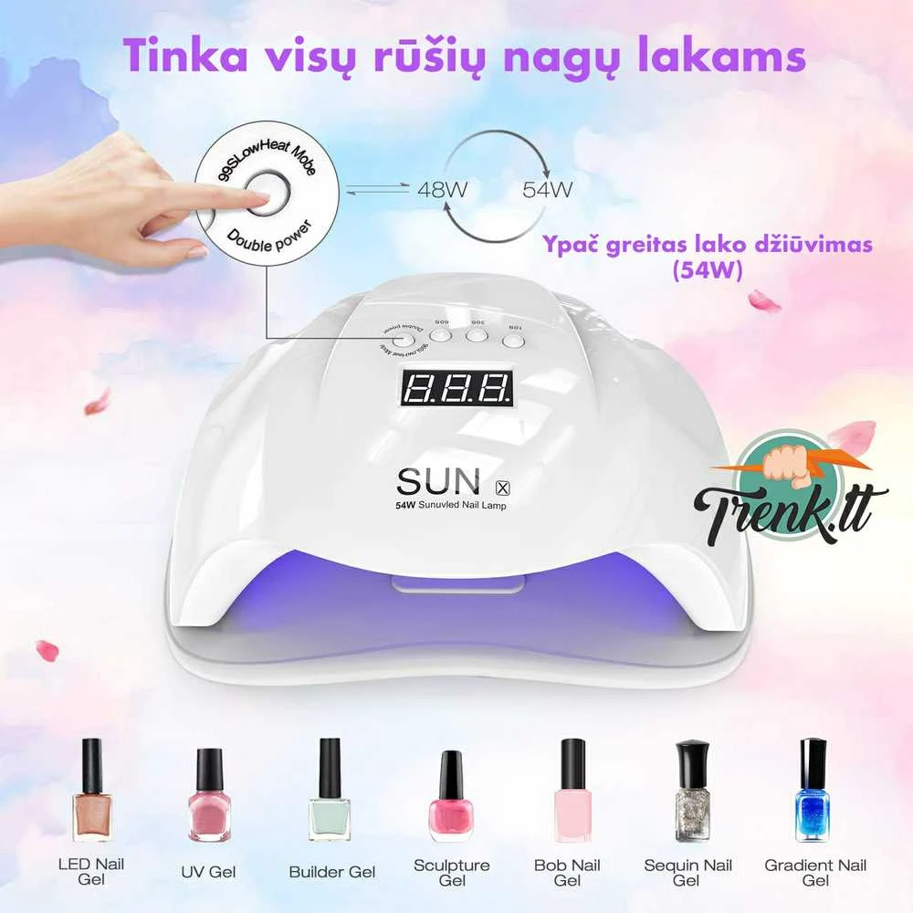 SUN 54W UV / LED hibridinė lempa nagams