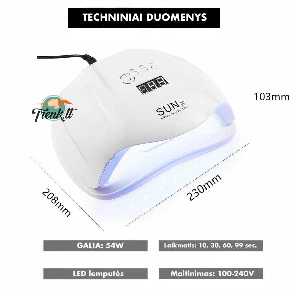 SUN 54W UV / LED hibridinė lempa nagams
