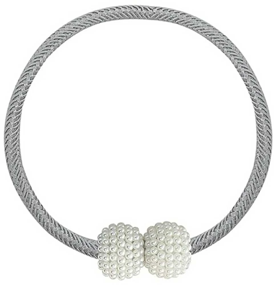 Aptel Užuolaidų ir užuolaidėlių segtukas su magnetu, AG701B, 47 cm, pilkas