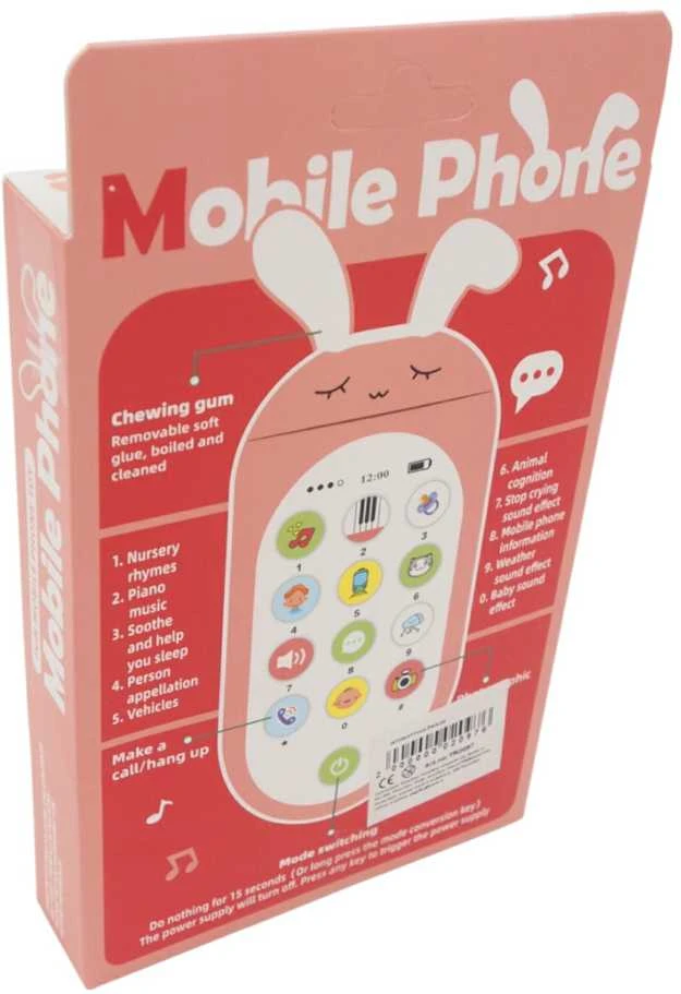 Muzikinis ir edukacinis žaislinis telefonas vaikams