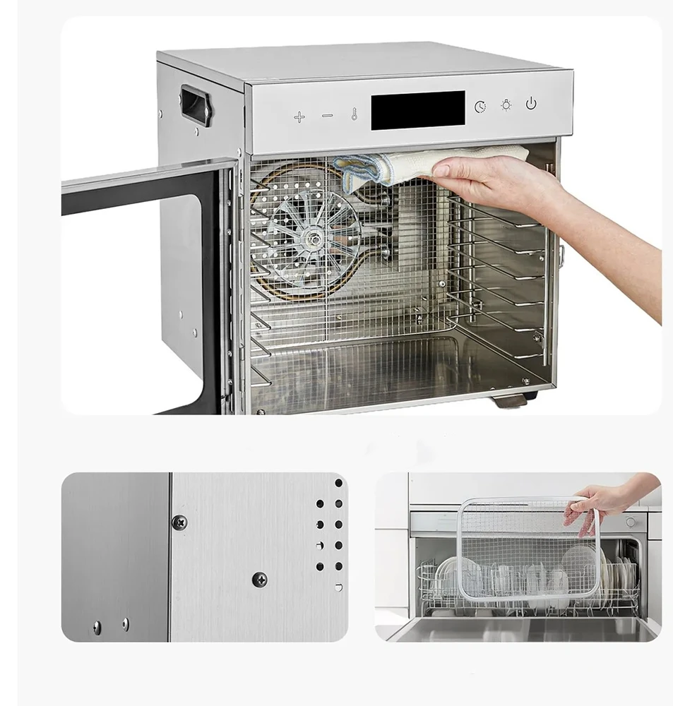 Vaisių ir maisto džiovyklė 400 W, 8 padėklų, nerūdijančio plieno