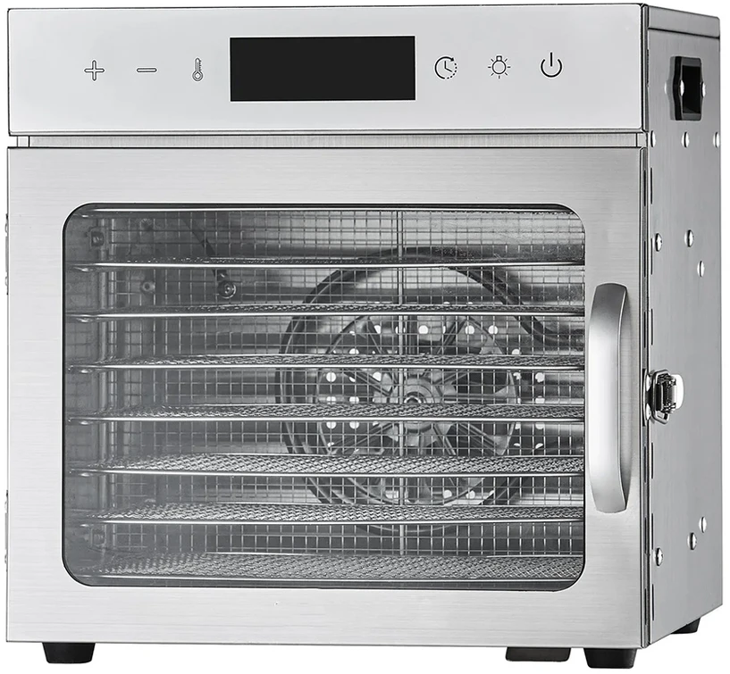 Vaisių ir maisto džiovyklė 400 W, 8 padėklų, nerūdijančio plieno
