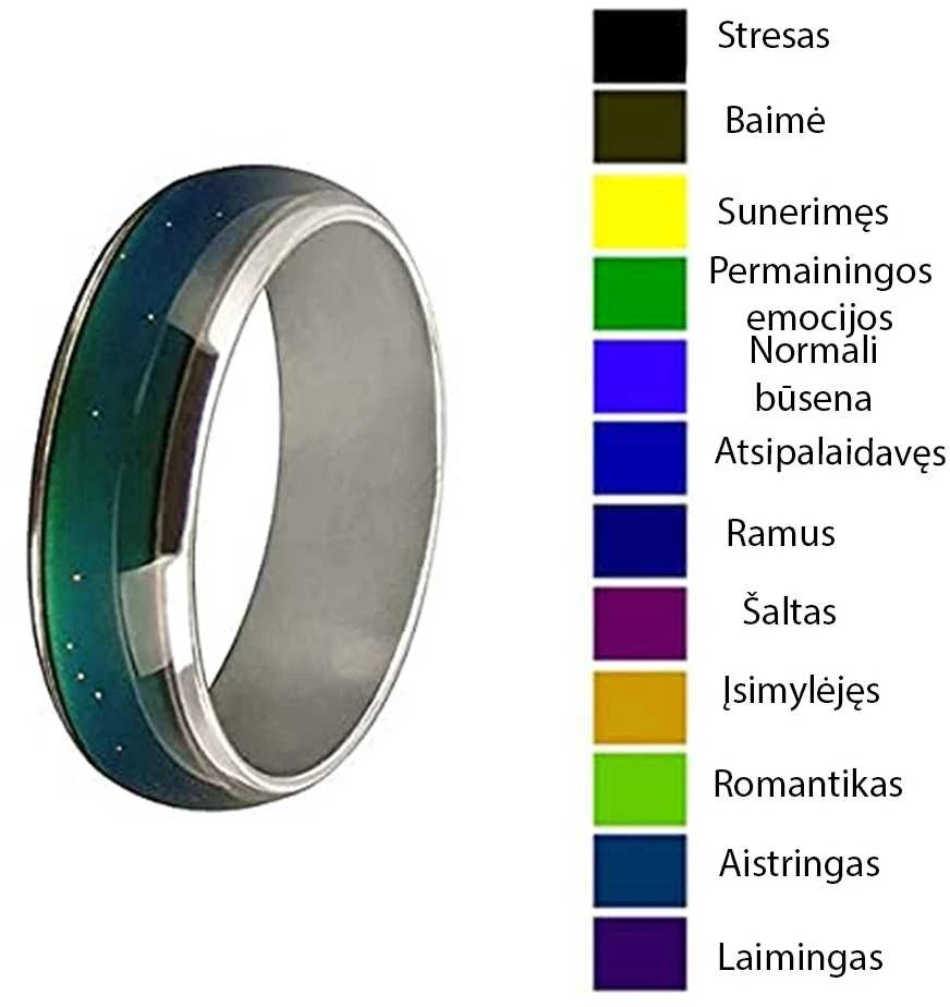 Žiedas keičiantis spalvą - 7