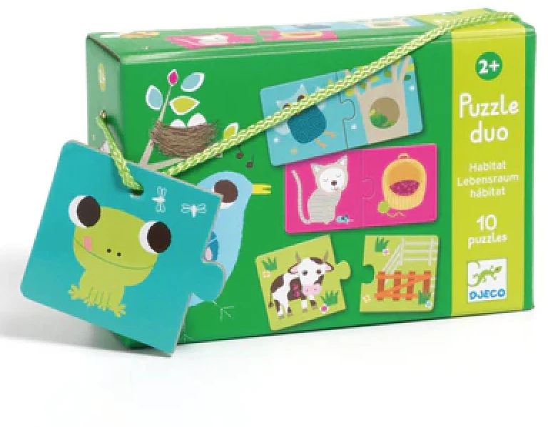 DJECO žaidimas-dėlionė Habitat, DJ08164 ( DJ08164 )