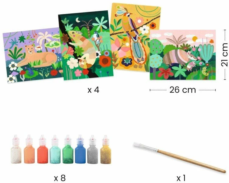 Djeco 3D tapyba - Atogrąžų miškas ( DJ08968 )